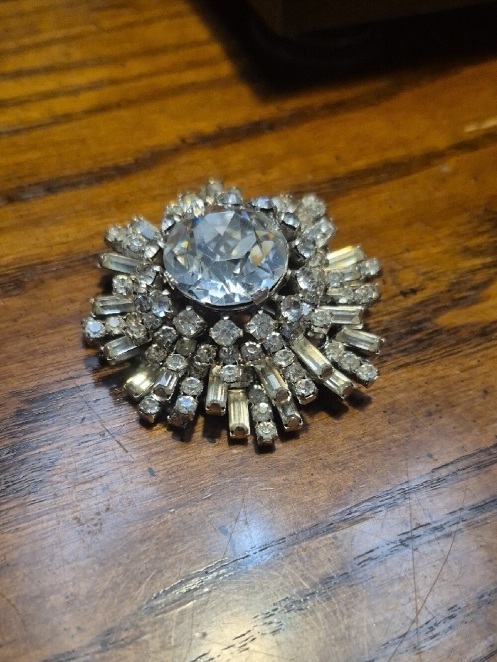 Lilly Dache Rhinestone Pin Brooch Pendant Very RARE - Picture 3 of 7